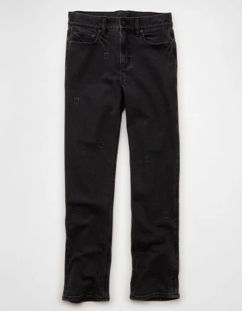 American Eagle AE Stretch Super High-Waisted Straight Jean